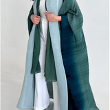 Női ballonkabát – Túlméretezett szabás – Rakott textúra – Sálgallér – Denevérszárnyú ujjak