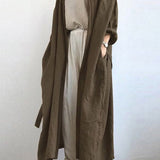 Női ballonkabát – Túlméretezett fazon – Lélegző anyag – Bokáig érő hossz – Nyitott