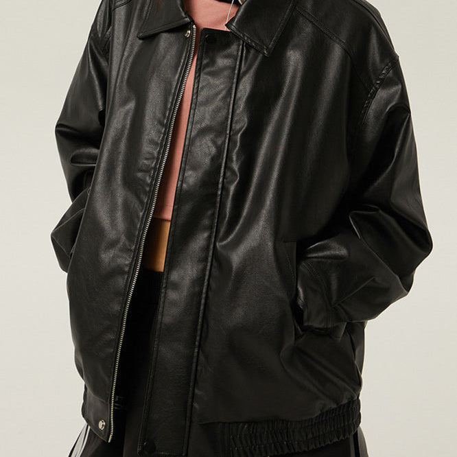 Túlméretezett retró motoros dzseki