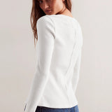 Egyszínű bordázott mellény