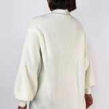 Egyszínű, lezser kötött mellény