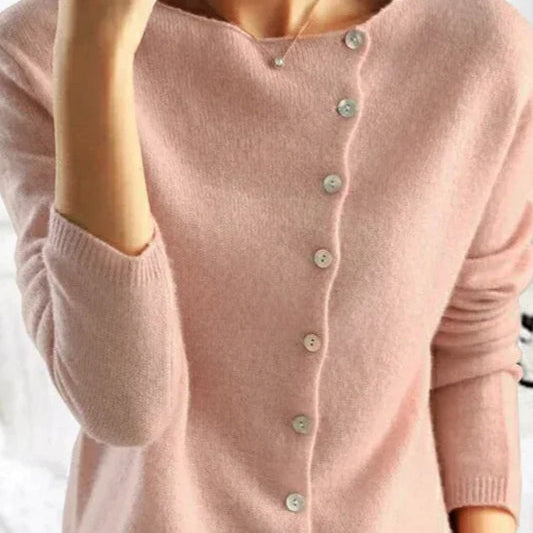 Elegáns gombos kötött mellény