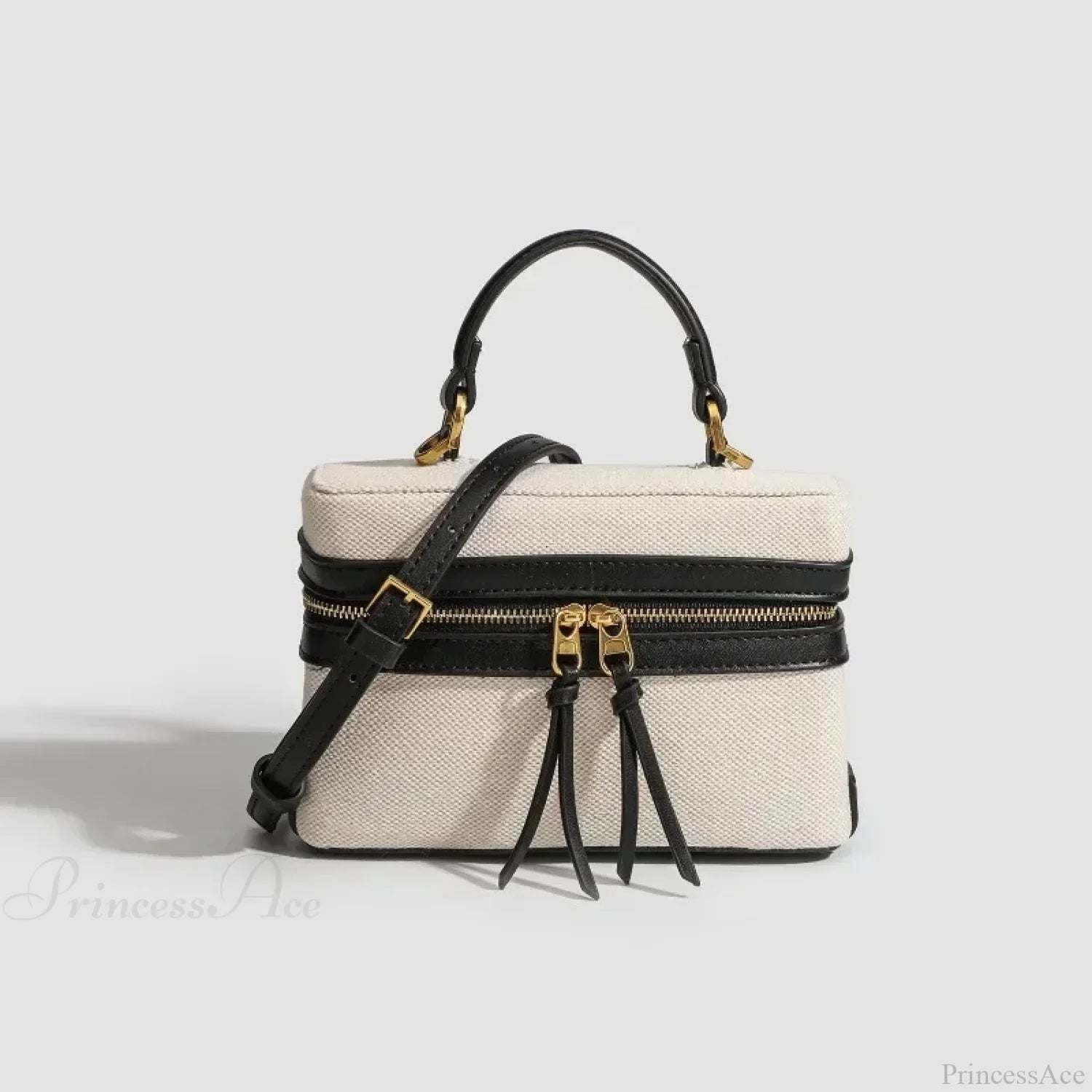 Divatos dobozos vászon válltáska