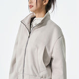 Hosszú, motoros stílusú PU bőr kabát