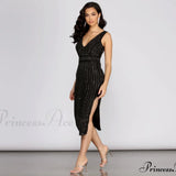 Elegáns Florence Heat Stone midi ruha