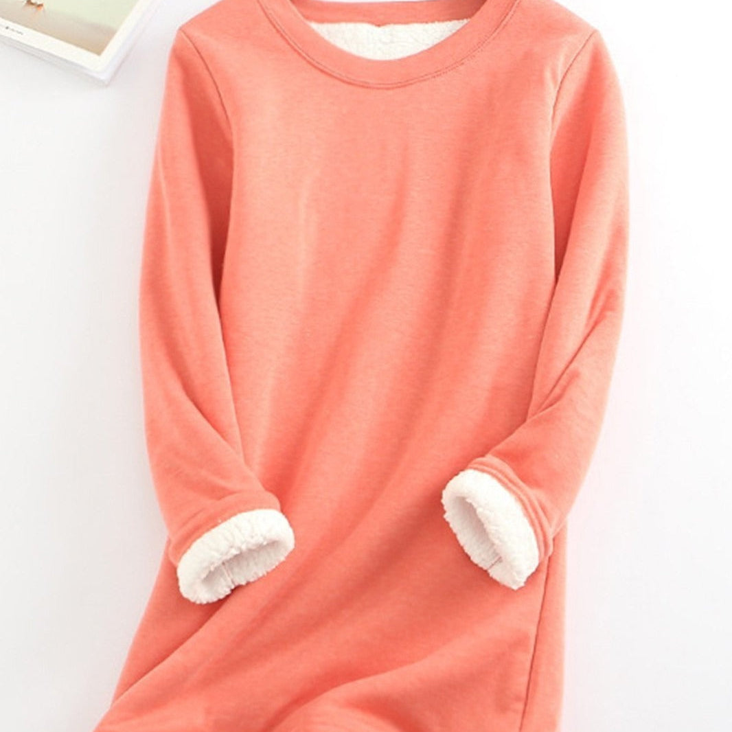 Női tunika – Hosszú ujjú – Laza szabású – Meleg, puha bélés