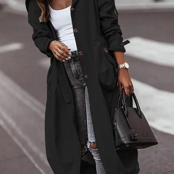 Női ballonkabát – Túlméretezett fazon – Bokáig érő hossz – Kapucni