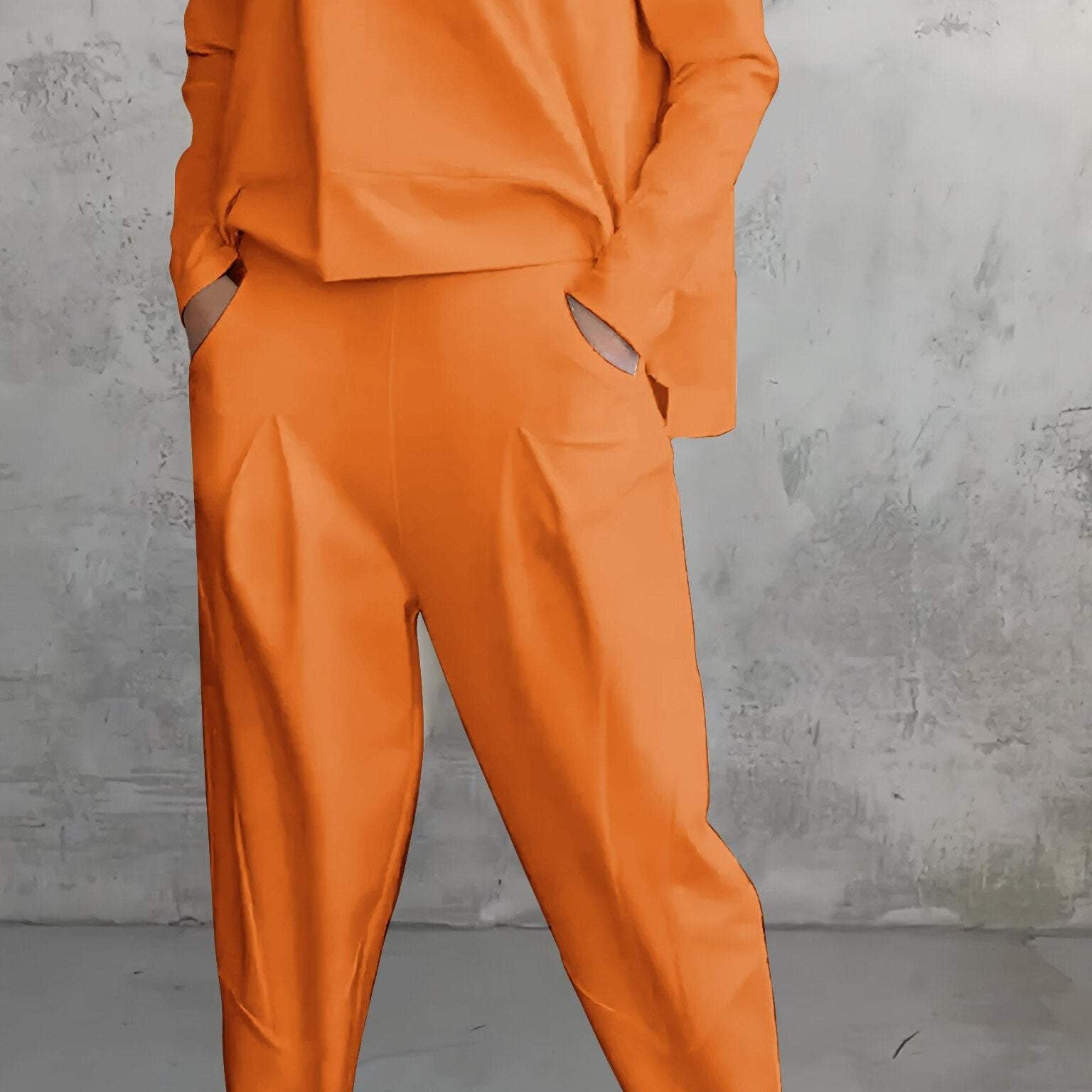 Női pizsama szett – laza szabású – puha kötésű – egyenes szárú nadrág