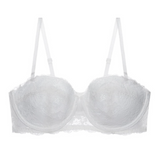 Női balconette melltartó – Légáteresztő csipke – Merevítős – Állítható pántok