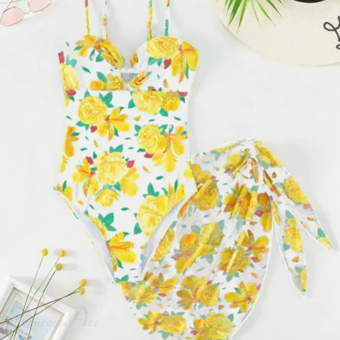 Nyomott push-up kétrészes szett pántokkal