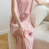 Fűzős, ráncolt midi ruha